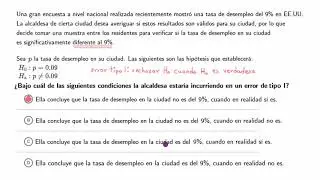 Ejemplos para identificar errores tipo I y tipo II | Khan Academy en Español