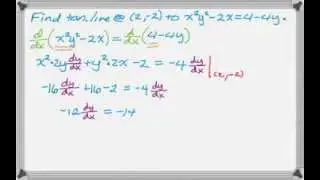 Implicit Differentiation Examples