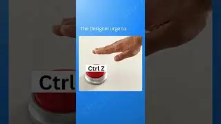 Every Designer&rsquo;s 😂 | The Designer Urge Ctrl + Z | UI UX Meme Short #graphicdesign #canvatutorial