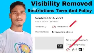 How To Removed Visibility Removed Restrictions Term And Policies|#TechnicalIlyas