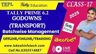 Godowns & Batchwise Management (Raw Material, Assembling, Manufacturing, Expiry Date) in Tally Prime