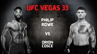 UFC Vegas 33 | Philip Rowe vs. Orion Cosce | Analysis, Odds and Predictions | Full Breakdown