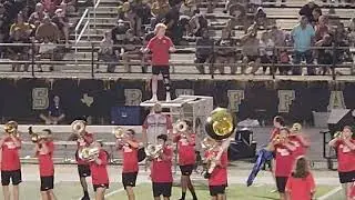 Salado band featuring Drum Majors Valente, Micah (trumpet soloist), and Cole Foster!  9.13.2024