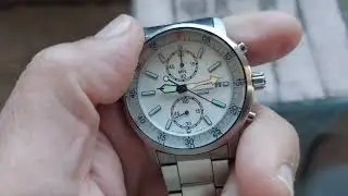 SEIKO 7T94-OBHO PILOT CHRONOGRAPH WATCH ( REVIEW )