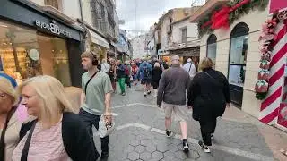 4K-60FPS-HIRES 🚶 A very busy Benidorm 🚶 Sat 28 Dec 2024