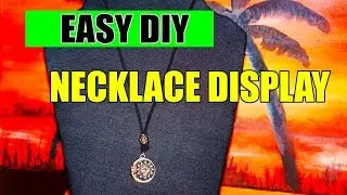 How To Make a Quick Cheap DIY Necklace Display Stand