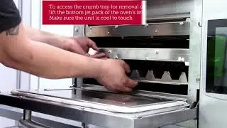 How to Remove and Install an Ovention MiLo Oven Crumb Tray