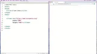 HTML iframe Tutorial