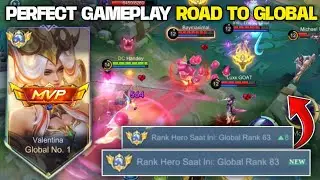 PERFECT GAMEPLAY VALENTINA HANDEY ROAD TO GLOBAL, LAGI!! AKHIRNYA MASUK GLOBAL!! - MOBILE LEGENDS