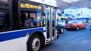 MaBSTOA Bus: New Flyer C40LF [CNG #275} Bx40 at E. Tremont Ave & Hughes Ave