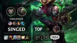Singed Top vs Malphite - NA Challenger Patch 10.3