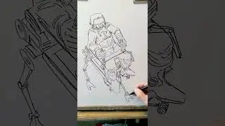 my mech painting 👨&zwj;🚀 #shorts #painting #mech