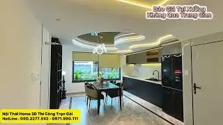 Mẫu Tủ Bếp Đẹp Nhà Liền Kề Sang Trọng Tại Hà Nội