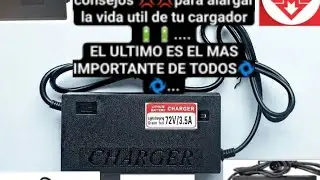 🚨 TRES CONSEJOS PARA CUiDAR TU CARGADOR DE MOTO ELECTRICA 🚨🤞🤞🏍️🛵