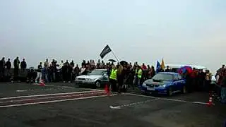 Drag: Subaru impreza WRX sti (win) vs Audi 80