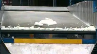 Huge sugar lump processed by bto screen