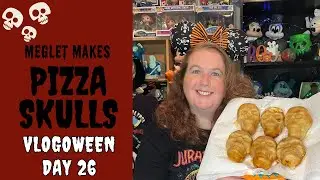 VlogOWeen Day 26: Meglet Makes Pizza Skulls | Baking | Halloween Snack