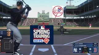 MLB The Show 25 SPRING TRAINING 2026 Yankees VS Redsox POLO GROUND Gameplay