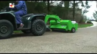 RABAUD - Balayeuse ramasseuse pour quad / cheval : TRACT&Eacute;E 1000A