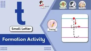 How to Write Small t | Letter Formation and Tracing | Handwriting Practice | Writing For Nursery