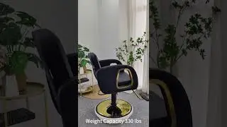 ✨ This hair styling chair, with black gold, ergonomics, ensures every delicate styling.💇