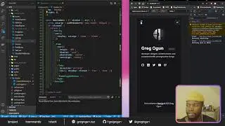 Late night stream: portfolio & design system work