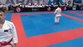 Nick Young 🇰🇾 VS Ricardo Perez 🇻🇪. Male Kata. Panamerican Karate Championship Monterrey 2025