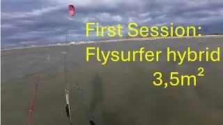 First Session with Flysurfer Hybrid 3.5m² – Freeride Wave Fun!