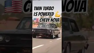 TWIN TURBO LS Powered Chevy Nova #youtubeshorts #dragracing #fast #automobile #usa #musclecars