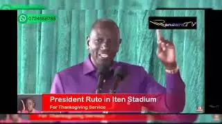 President Ruto orders Army Training camp RTS will be moved from Eldoret to Kerio Valley