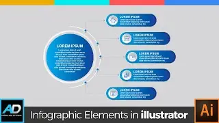 Infographic Elements Design template 002 | Adobe Illustrator 2021 Tutorial