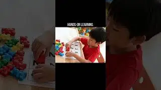 Child Counts Objects On Worksheet