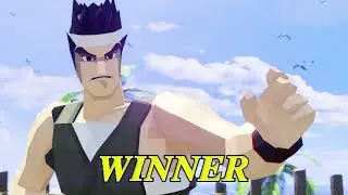 Virtua Fighter 5 R.E.V.O. Steam Gameplay while using Akira Yuki with the Retro Polygon Costumes