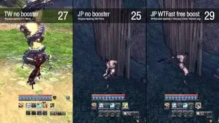 B&S JP vs TW response comparison with WTFast free booster test to JP