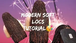 How to|Modern soft locs tutorial individual Crochet Tutorial#viral#explore#video#braids#shorts