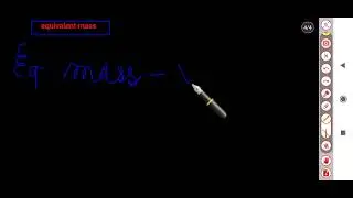 class 11 | equivalent mass of an element, acid, base,  and salt in just 1 min | by tanu singh