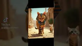 The Egyptian pharaoh cat & lion #cat #ai #aiart #catlover #kitten #egypt #pharoah #lion