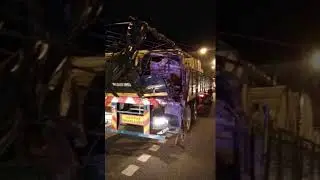 5 Injured In Express Bus-Trailer Crash