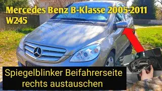 B-Klasse W245 Spiegelblinker tauschen, change mirror indicators