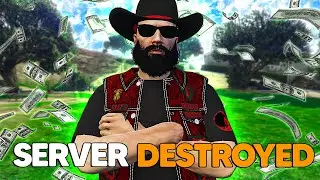 Completely Destroying A Power Abusing Admins Server IN GTA RP