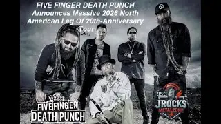 FIVE FINGER DEATH PUNCH Announces Massive 2026 North American Leg Of 20th Anniversary Tour
