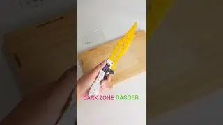 Draft Paper से बना Dark Zone Dagger 🤯 | Easy Paper Craft | DIY Gaming Knife #shorts