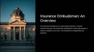 Insurance Ombudsman: An Overview | Dr.T.Arunmozhi | Dept.of.Commerce