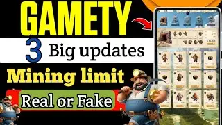3 Big update about Gamety mining app | gamety real or fake 