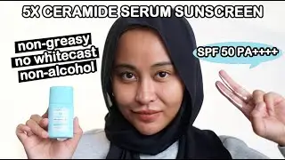 DOUBLE PROTECTION! SUNSCREEN SPF50 NO WHITE CAST, NON GREASY, NON ALCOHOL!
