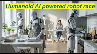 Humanoid AI powered robots race