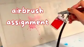 my bioanimaker class&rsquo;s airbrush activity 🖌️