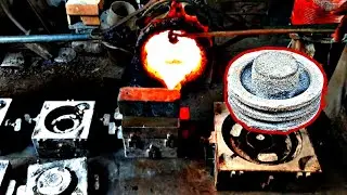 Casting process for pulley Amazing Skills 🔥