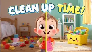 Clean Up Time! Pick Up Toys & Have Fun| Good habit song for kids