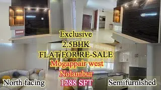 ID-204 Exclusively 2.5 BHK fully Furnished Flat Re-Sale In chennai  Mogappair W Nolambur North Lift